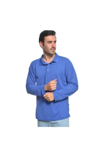 PLAYERA POLO MOD FIT BE FRESH MANGA LARGA CABALLERO TALLA EXTRA